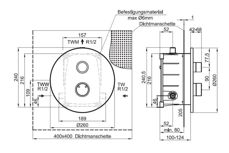 CONGENIAL FIT concealed shower CONTI Sanitärarmaturen GmbH