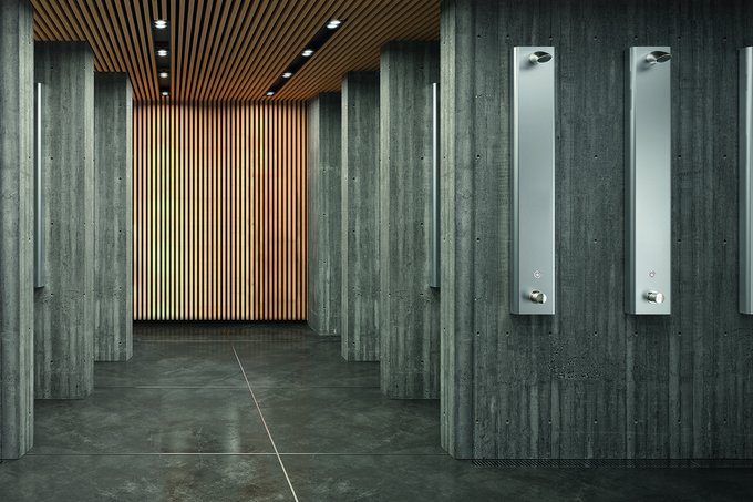 CONTI+ Consmart elektronische Duschpaneele in chrom 