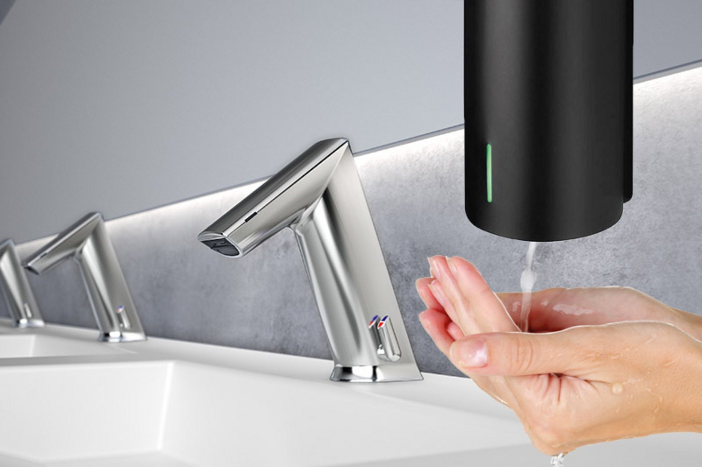 Optimale Hygiene mit berührungslosen Seifenspendern | conti+